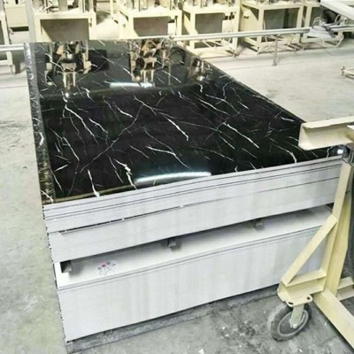 3mm black marble pvc sheet for interior wall decoration