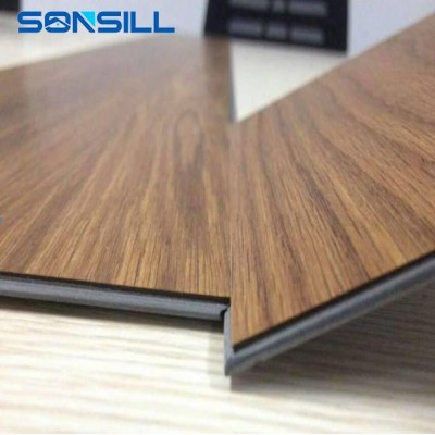 New Material 4mm Click Pvc Plastic Flooring Tiles Looks Like Wood